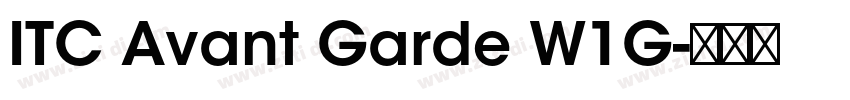 ITC Avant Garde W1G字体转换